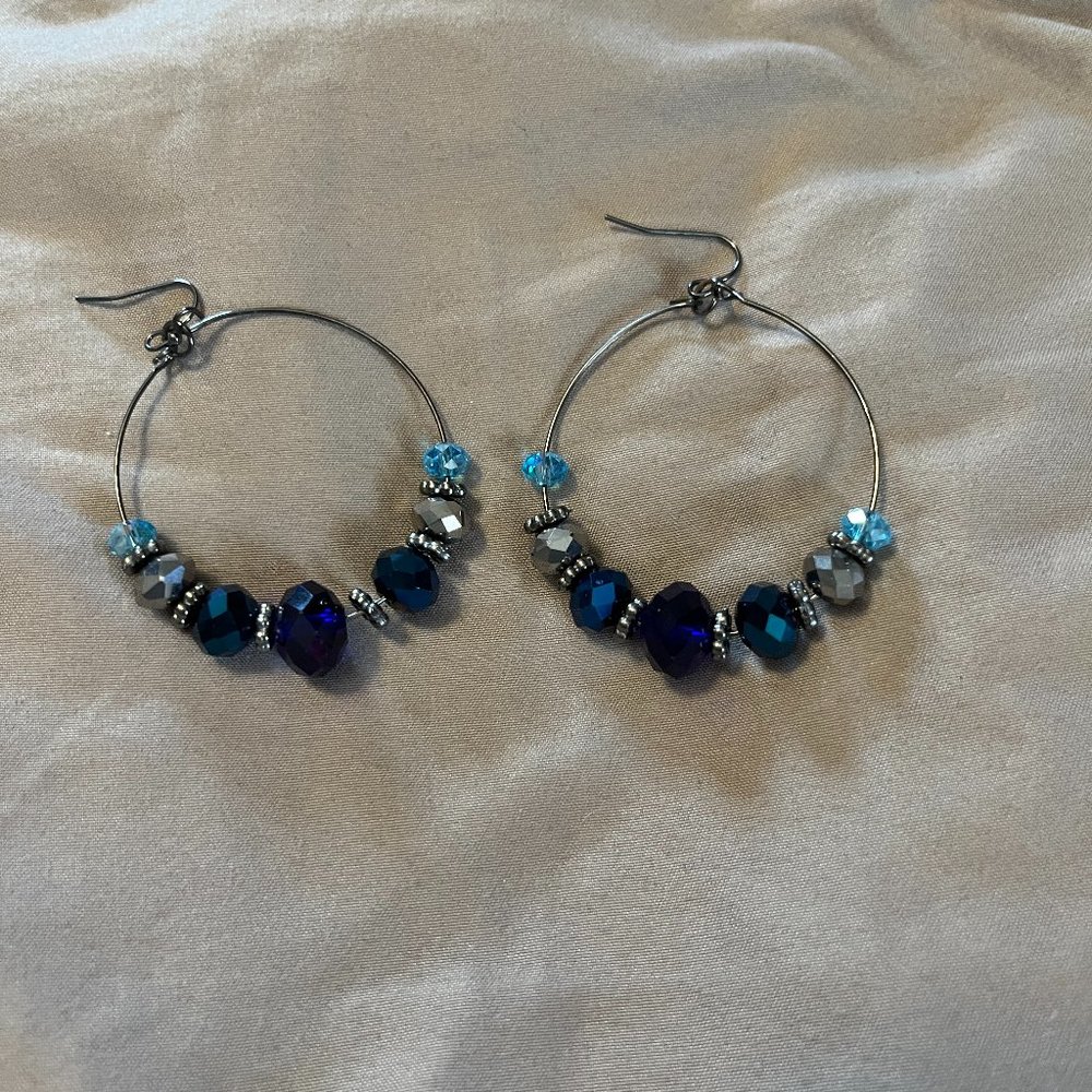 Beaded Loop Earrings